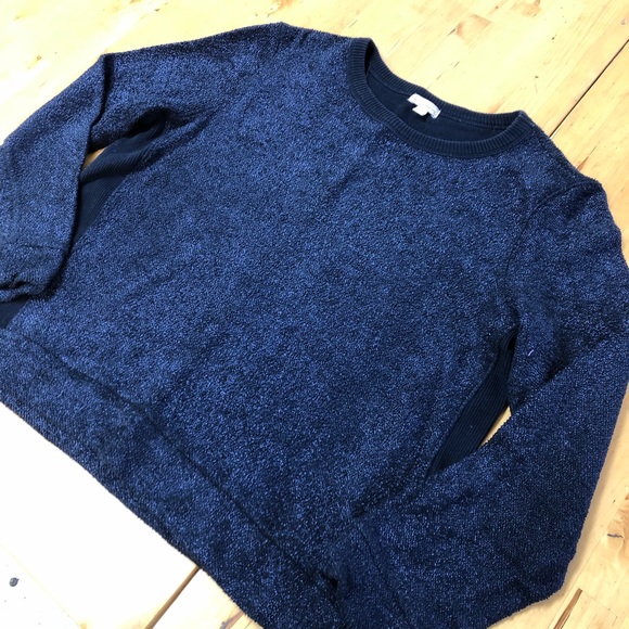 GAP Navy Blue Sweatshirt in Shimmer Knit - Picture 2 of 5